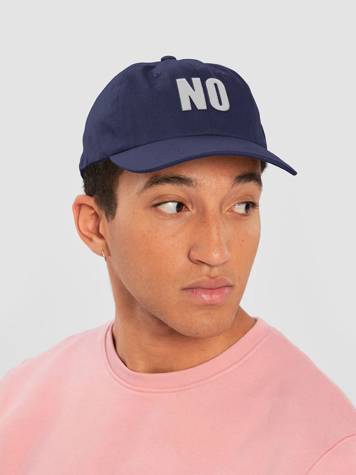 NO embroidered dad hat product image (2)