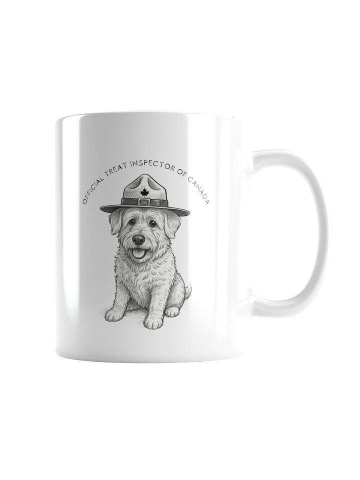 Official Treat Inspector of Canada – Cooper the East Coast Pup Mug White Glossy Mug product image (2)