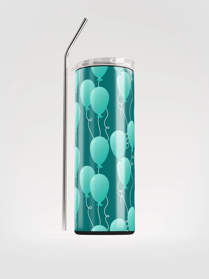 Party Time! Floating Balloons 20 oz Tumbler with Straw product image (2)