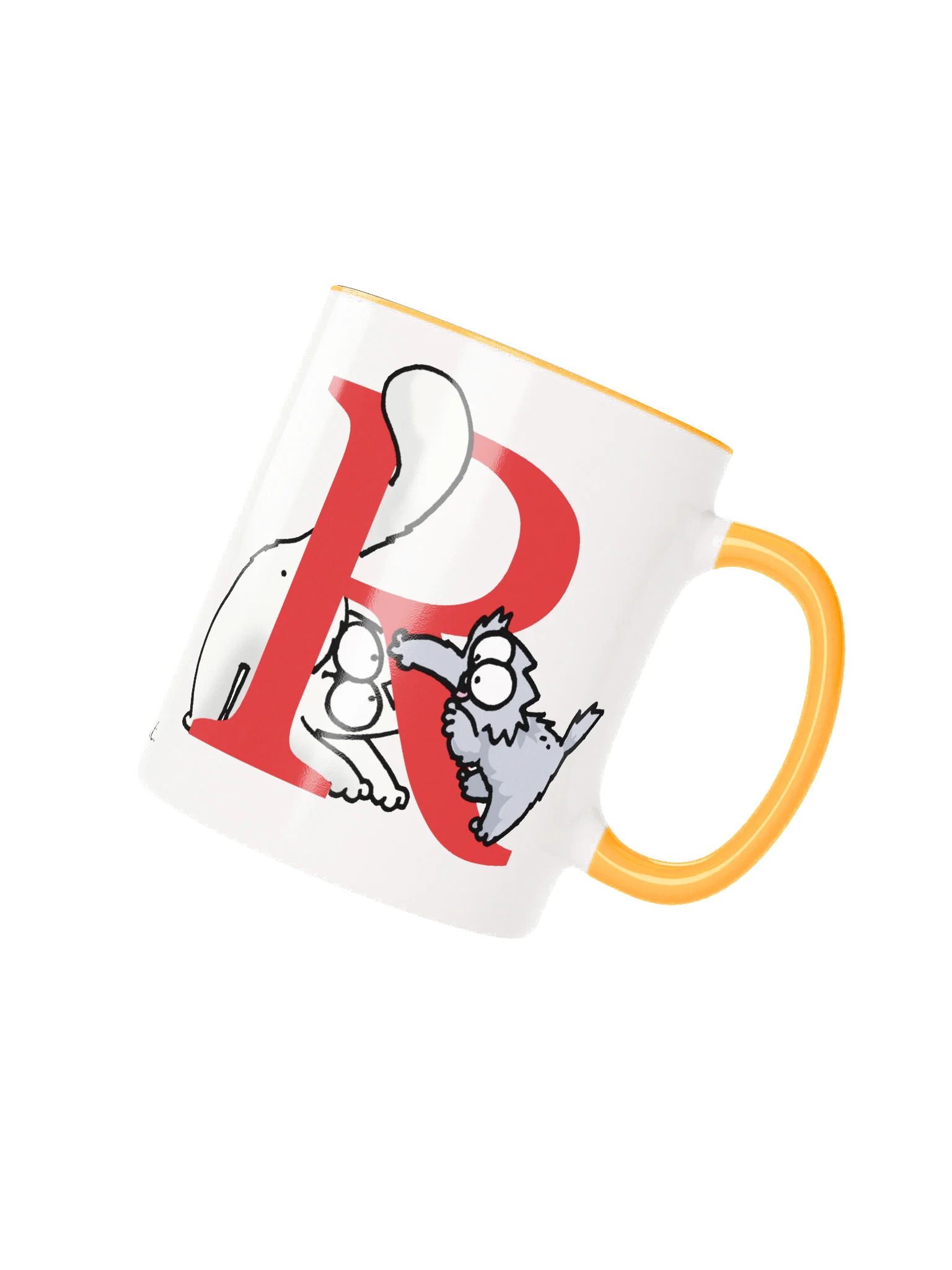 Cat Monogram Mug - R product image (1)