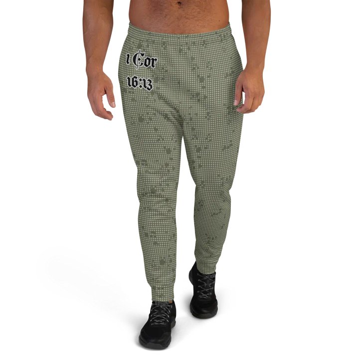 Faithful Camo: 1 Corinthians 16:13 Male Joggers - Desert Night Camo product image (2)