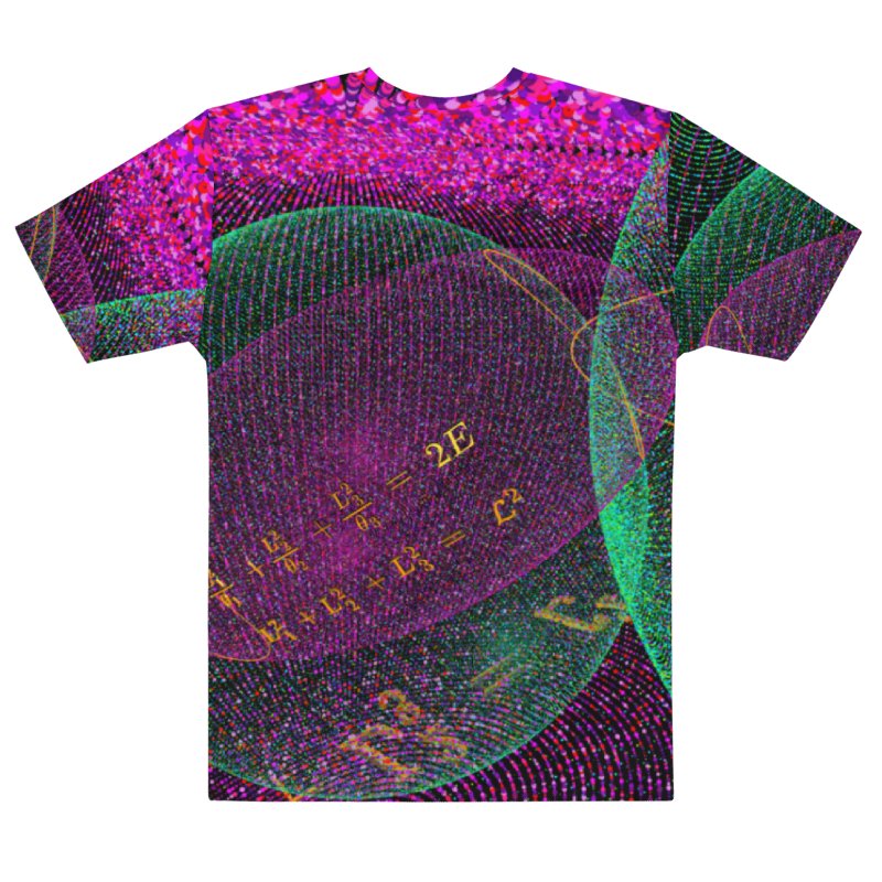 Poinsot's Pixel Spaceship 4 - Physics of the Gyroscope Men's Crew Neck T-Shirt product image (4)