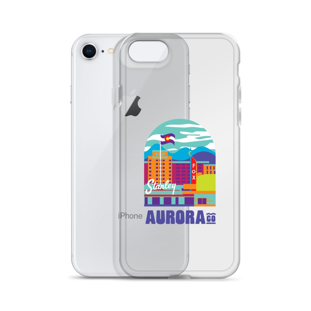 Aurora Cityscape iPhone Case (Multicolor) product image (2)