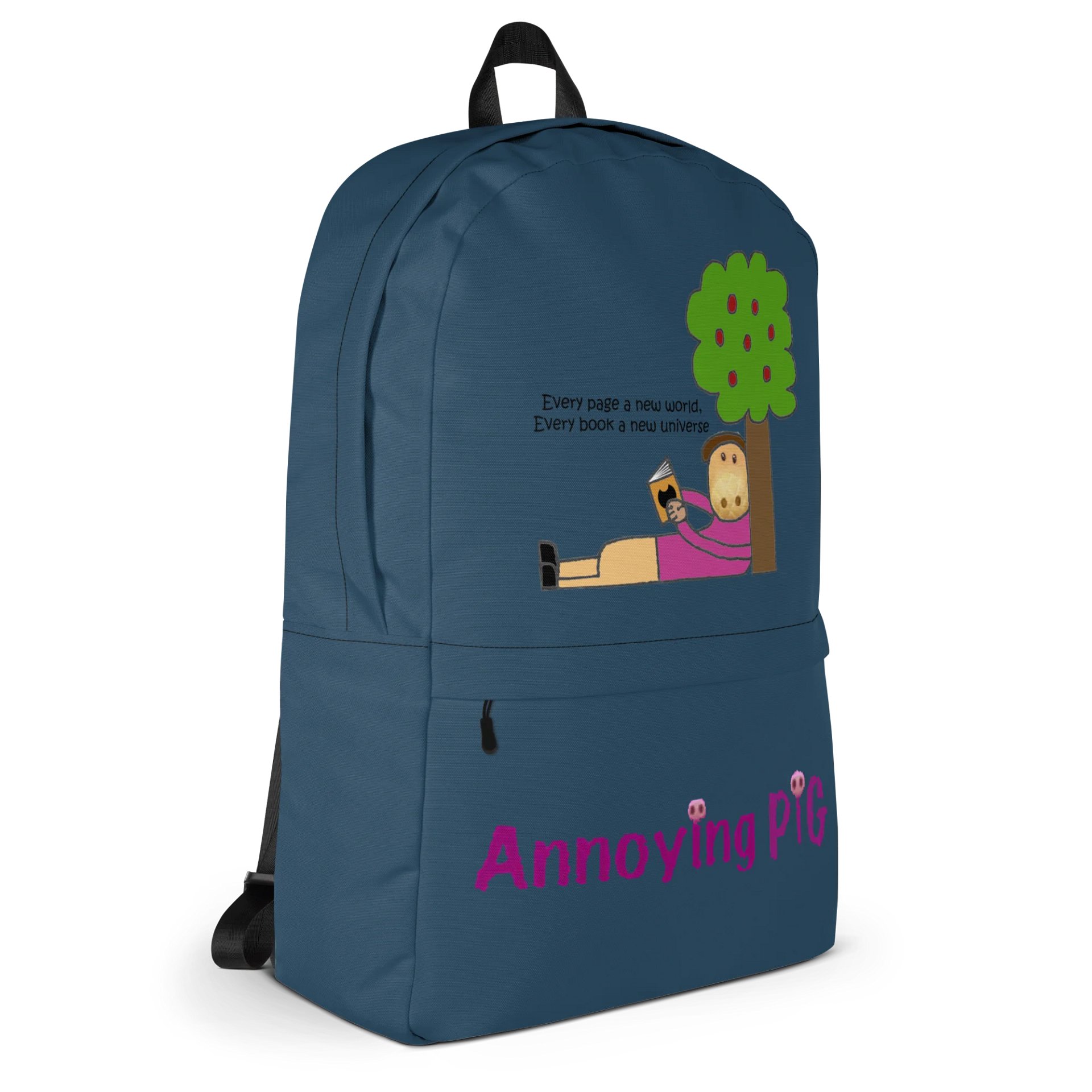 Annoying Pig Reading Backpack product image (3)