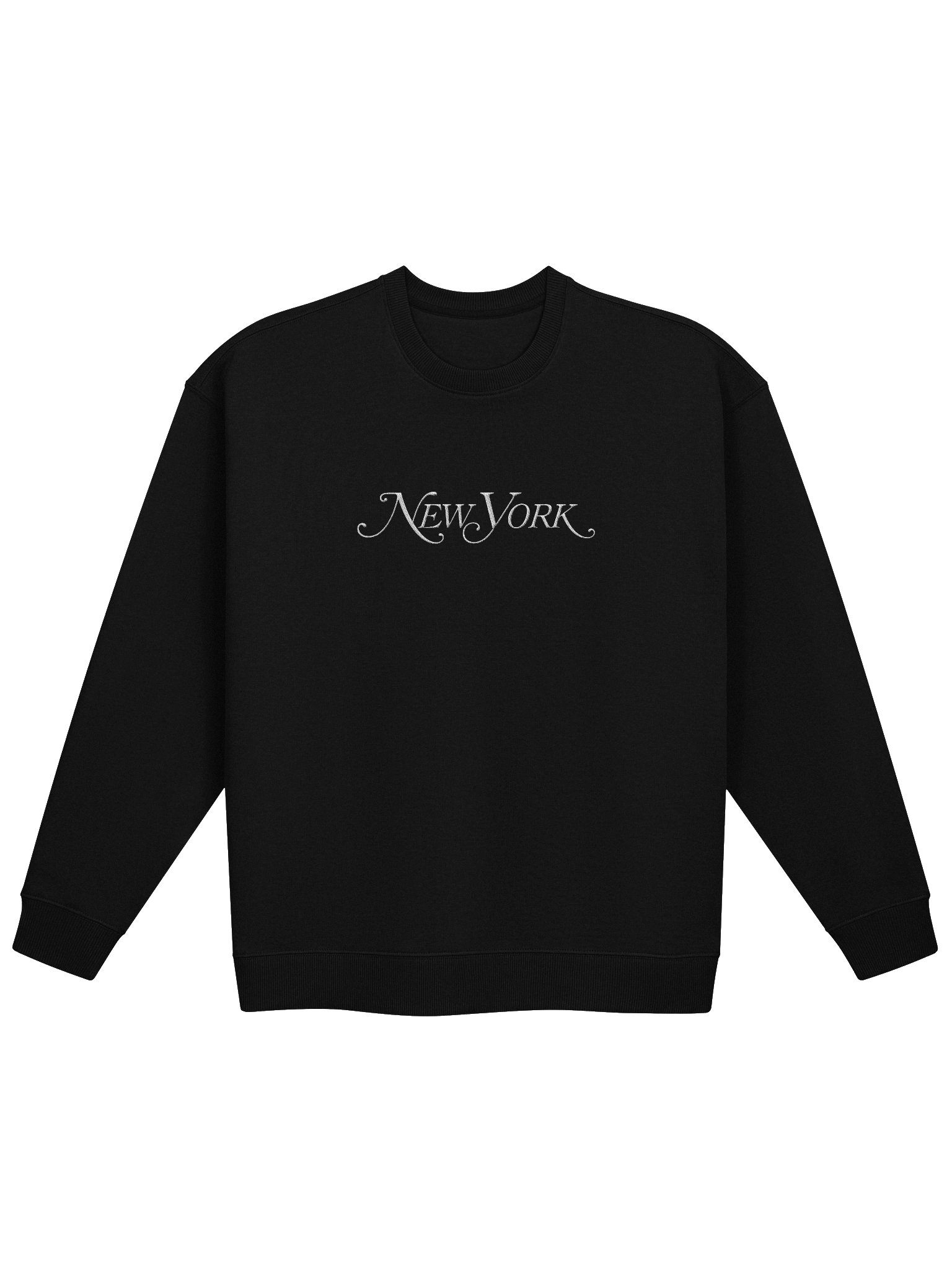Classic-Logo Crew Neck - Black Embroidered product image (1)