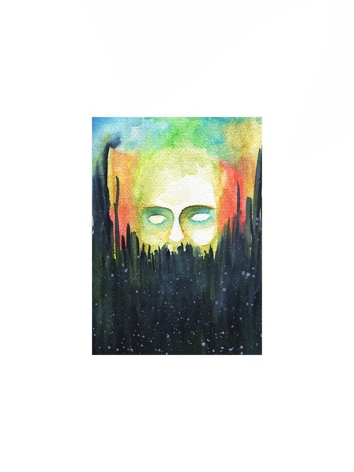 Forest Ghost - Dark Surrealism Pine Forest Wall Art product image (1)