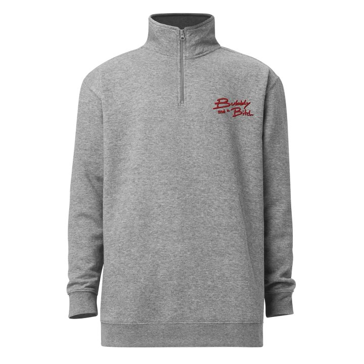 Bubbly and a B*tch (cherry shadow design) embroidered quarter zip product image (7)