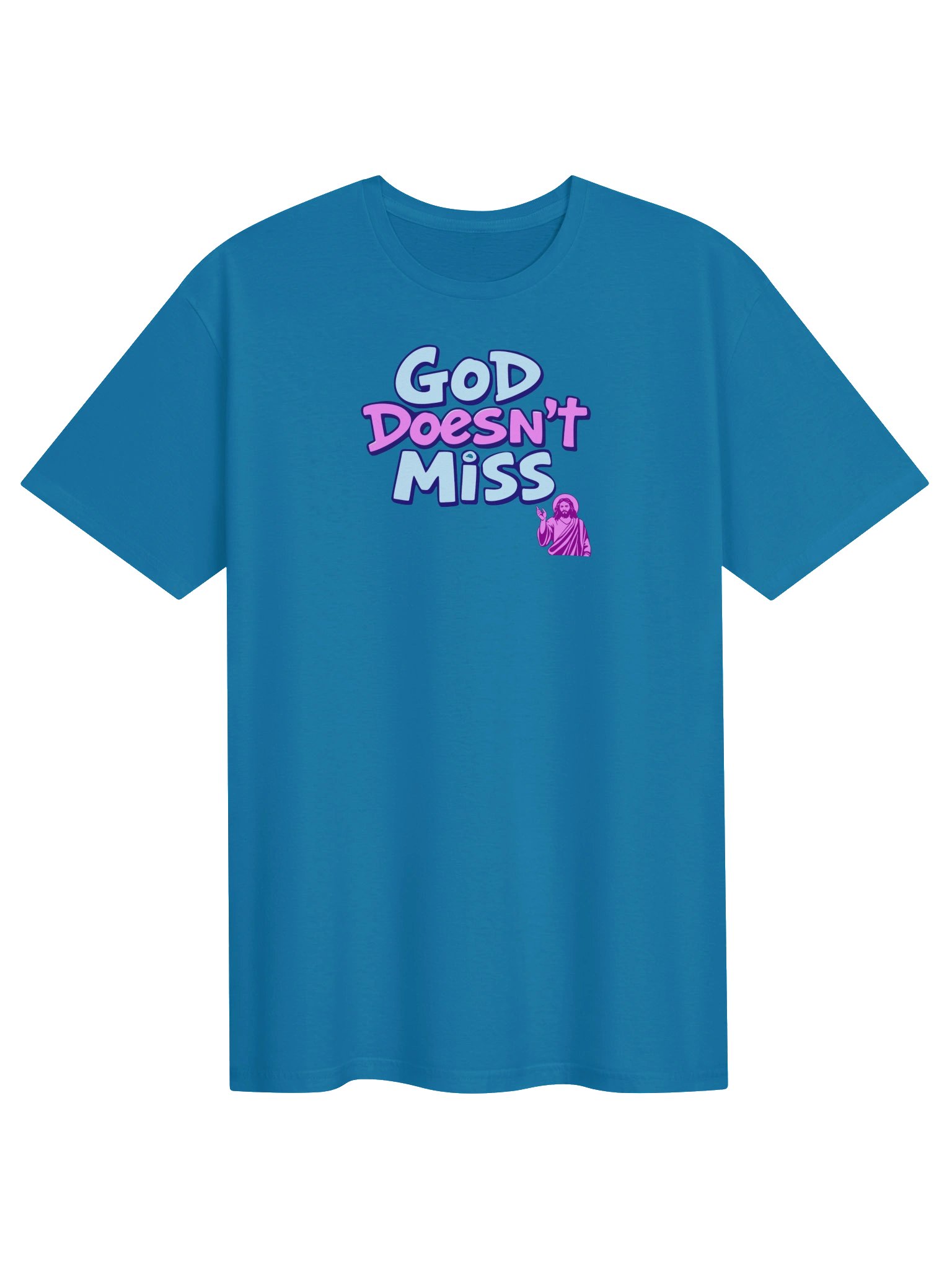 God Doesn’t Miss Pink Design T-shirt product image (3)