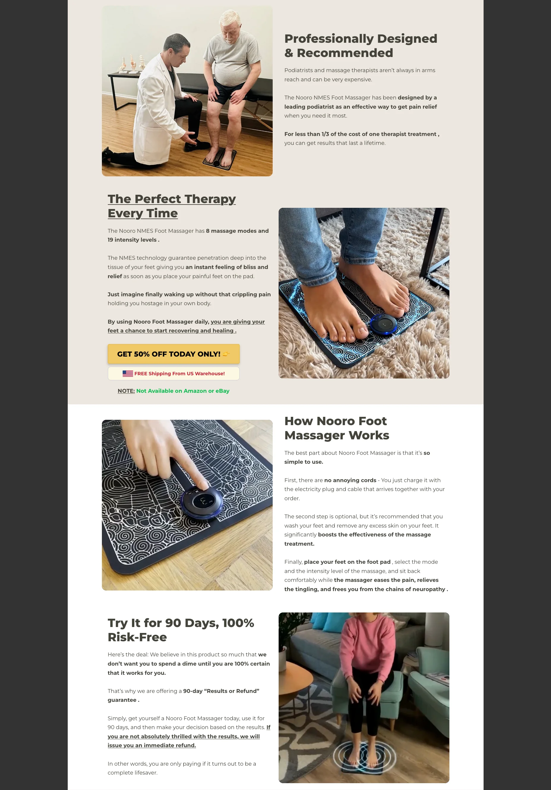 Nooro Foot Massager Product Page | Gempages Template product image (3)