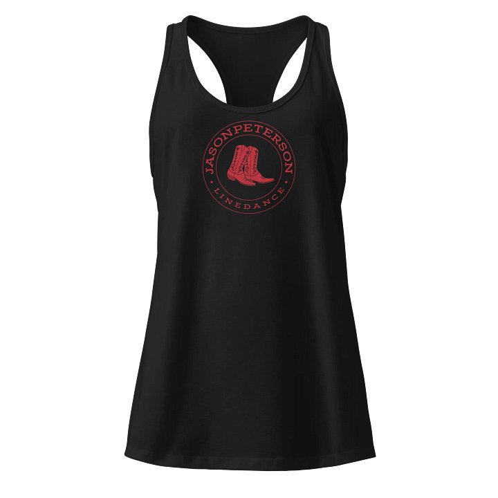 JPLinedance Red Logo Next Level Women's Racerback Tank Top product image (1)
