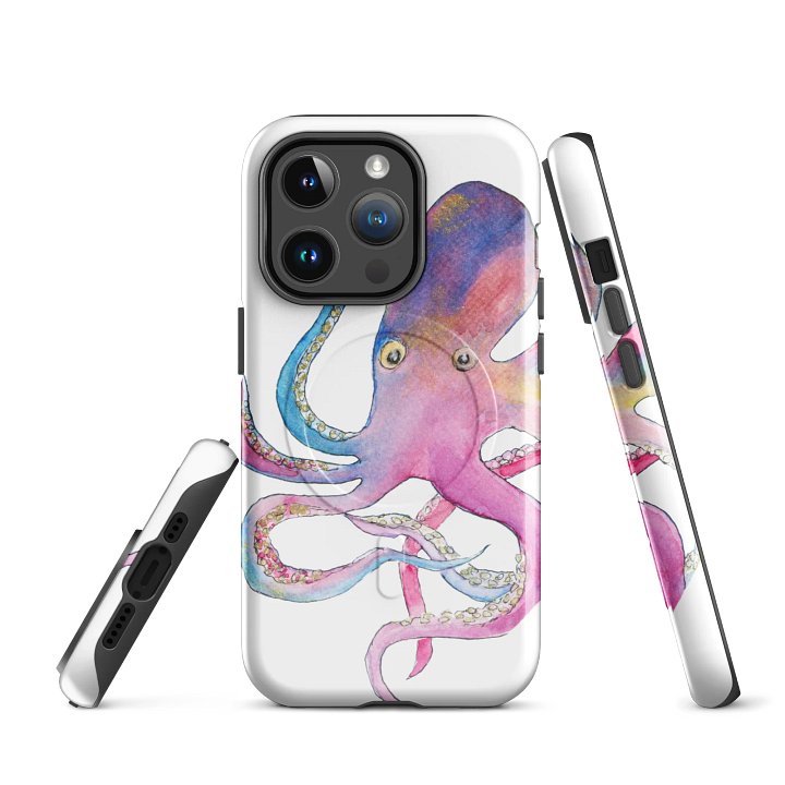 Rainbow Octopus MagSafe Tough iPhone Case product image (1)