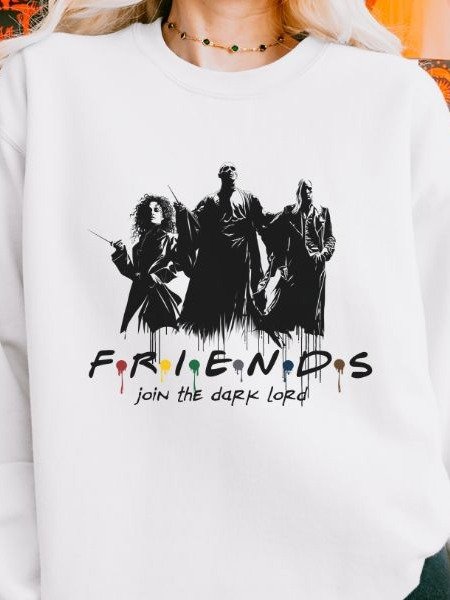 Friends Dark Lord Funny Parody Halloween Fall Sweatshirt product image (3)