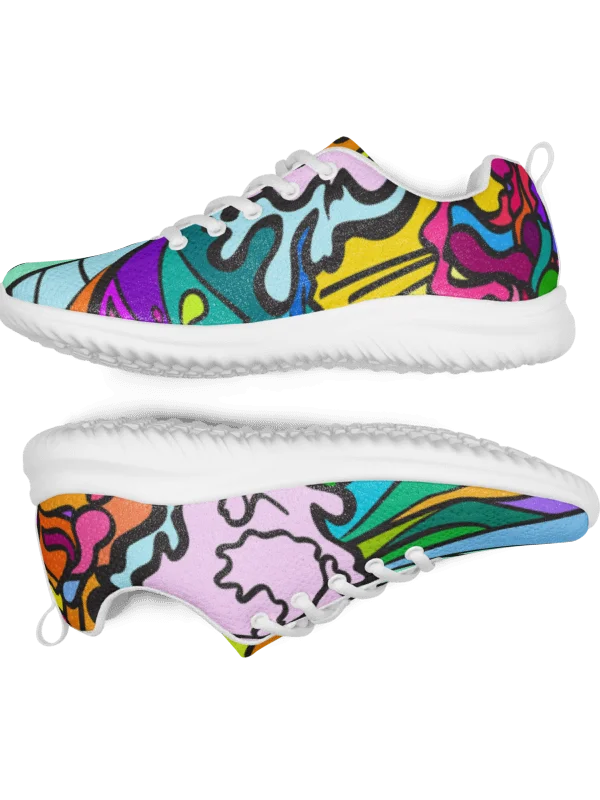 Energize Your Stride: Vibrant Women's Athletic Shoes - Wave at Sunset product image (6)
