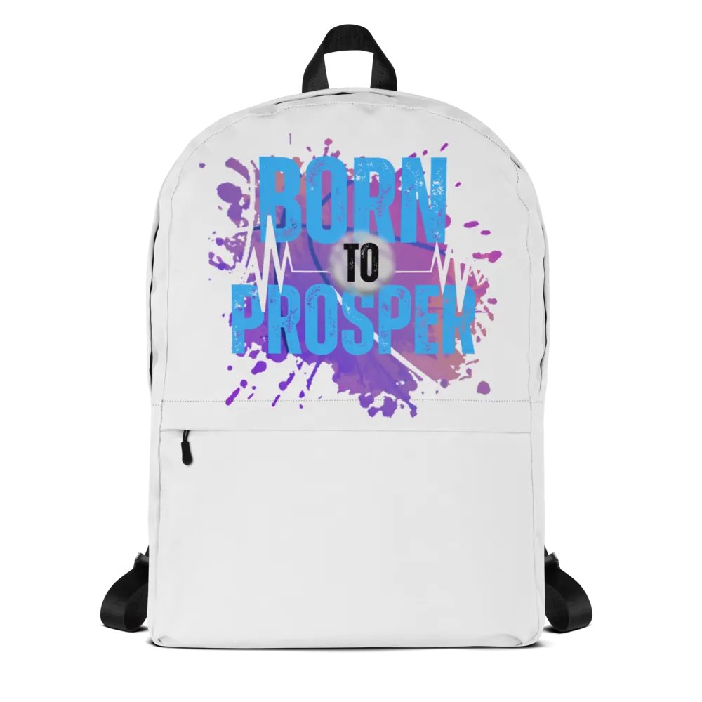 Born to Prosper Full Print Backpack product image (1)
