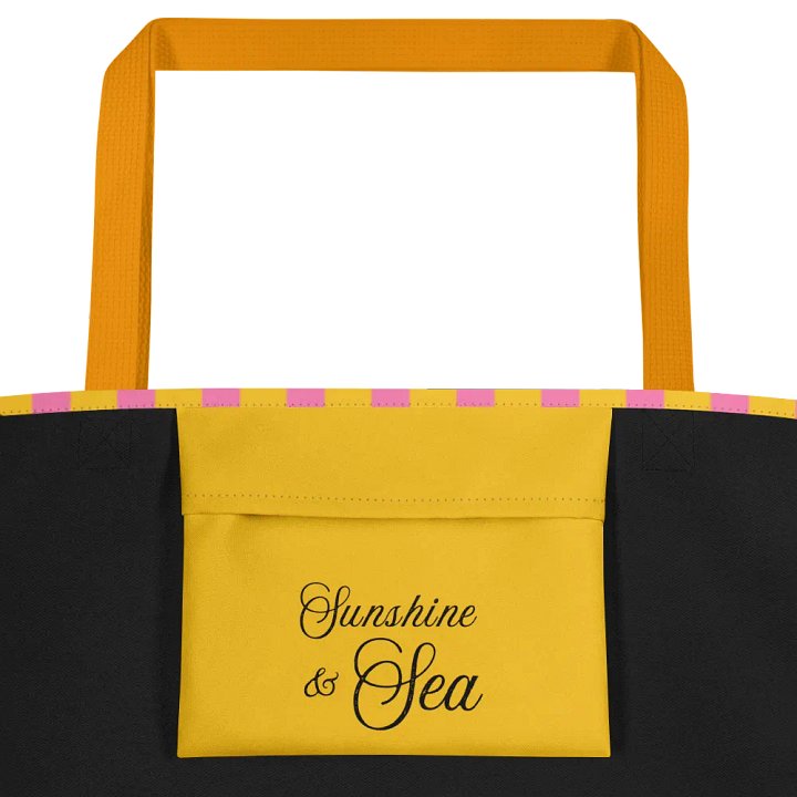 Sunset Stripes Large Tote Bag product image (2)