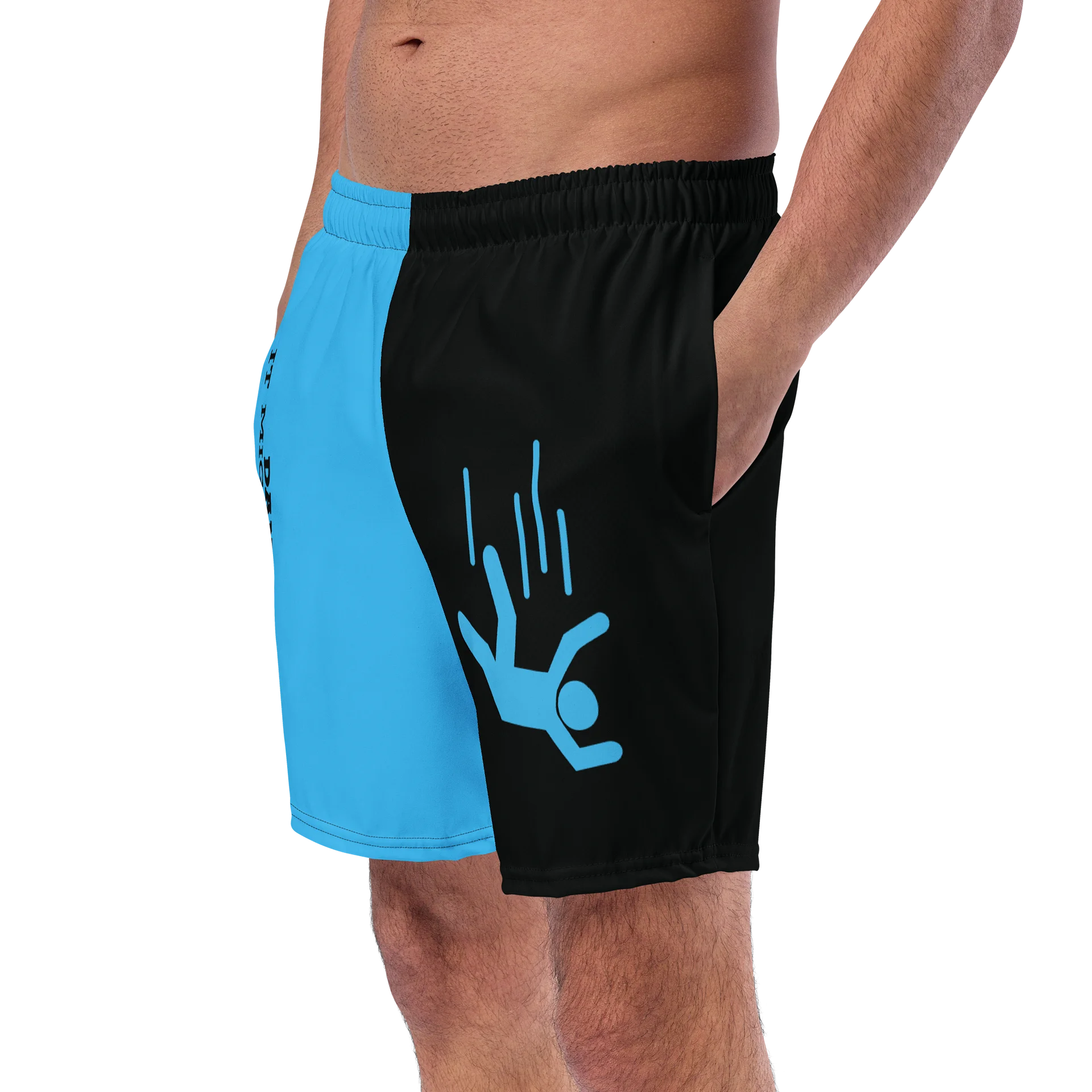 DANGER! - Black/Blue Swim Trunks product image (2)