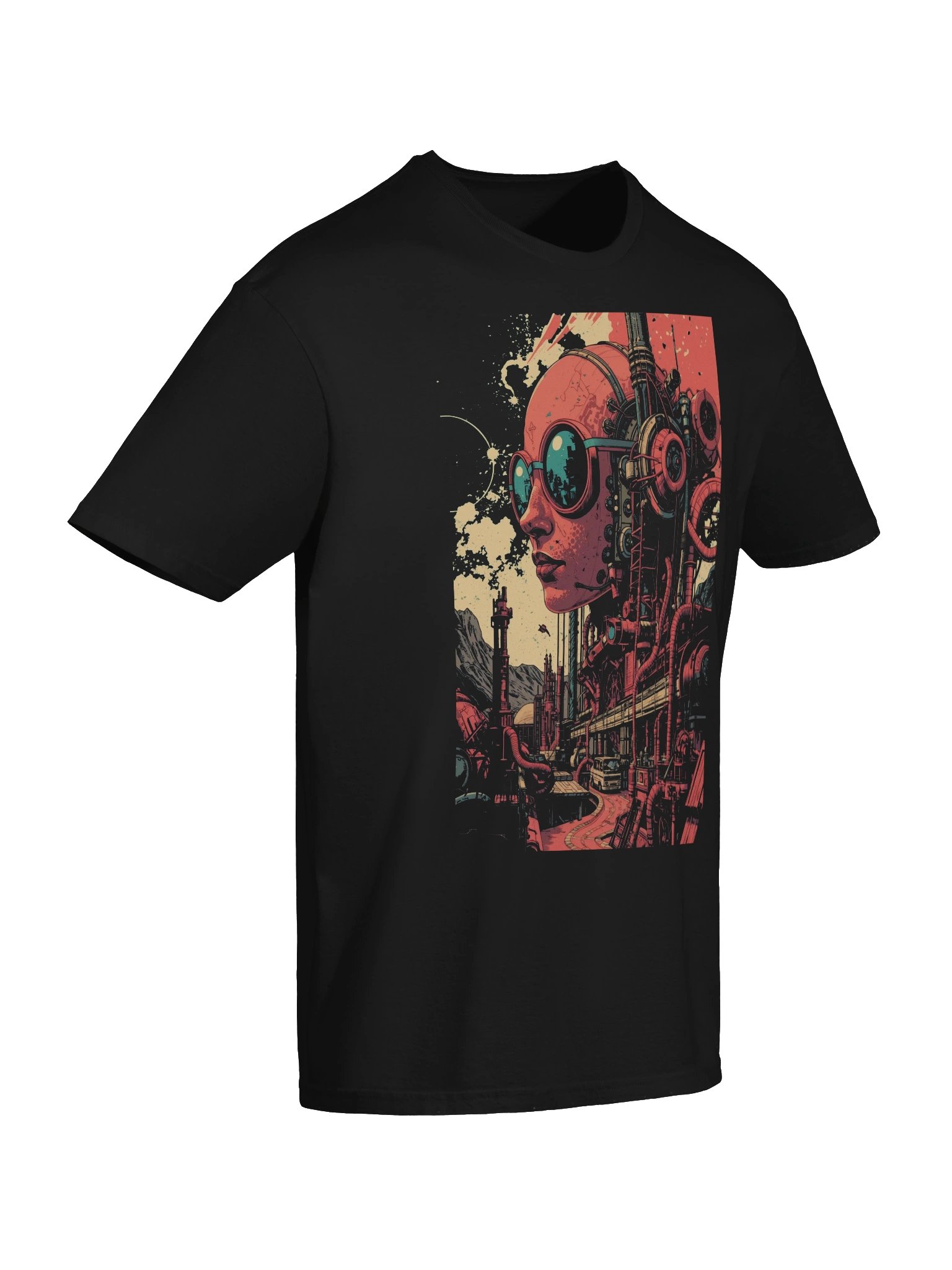 Retro-Futurist Mechanical Giant T-Shirt product image (2)