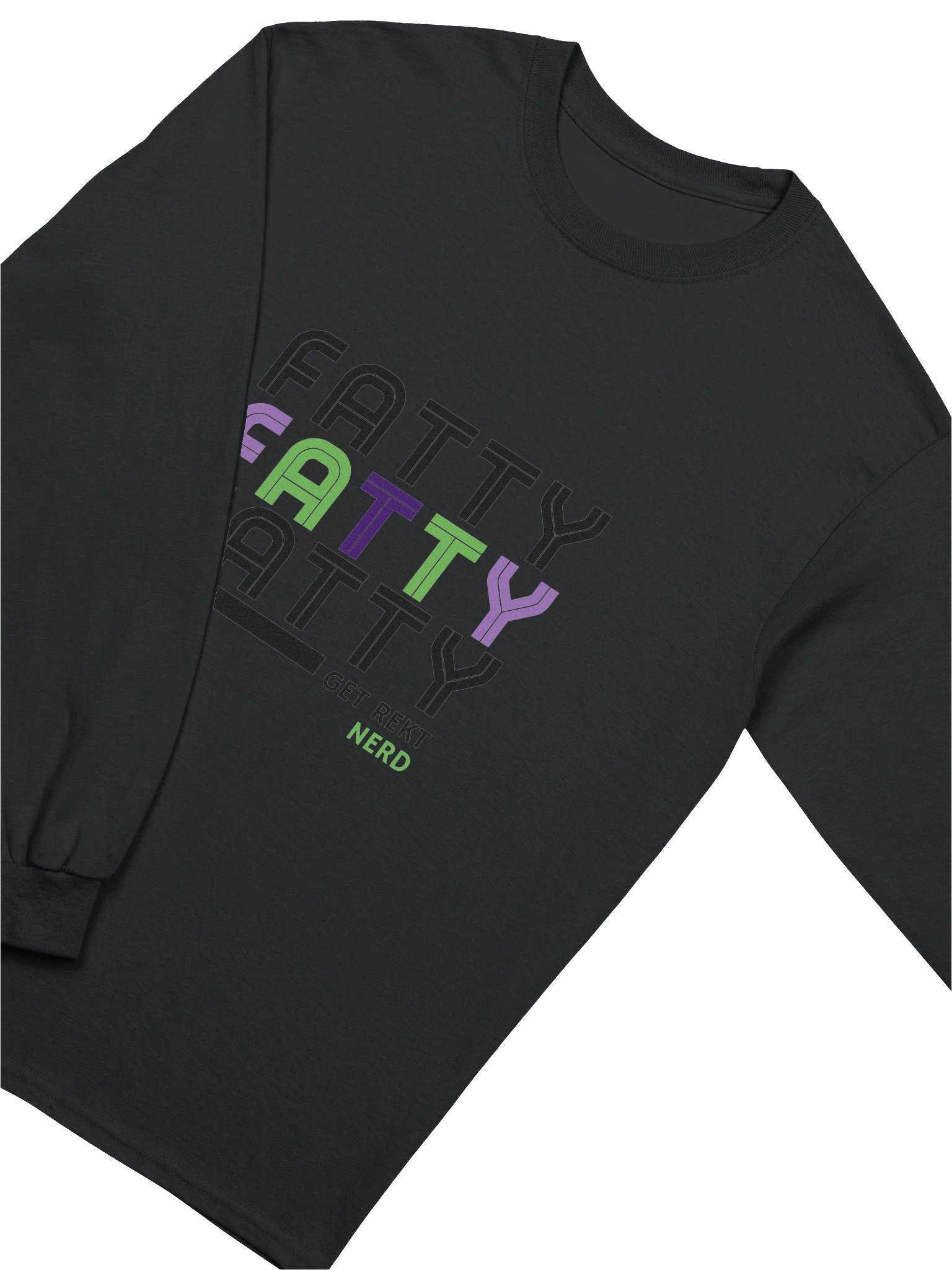 Nerdy FATTY Long Sleeve Tee product image (3)
