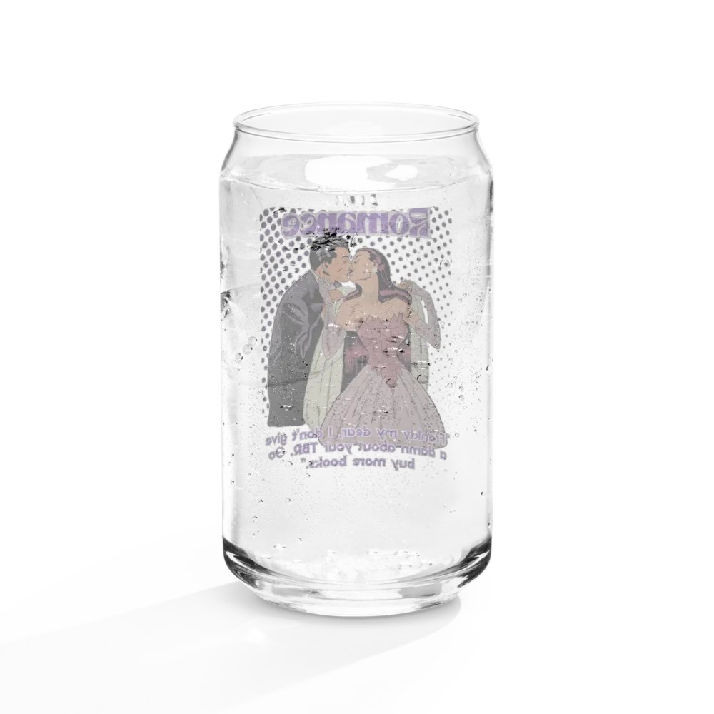 True Romance 16 oz Glass Cup with Lid & Straw product image (6)