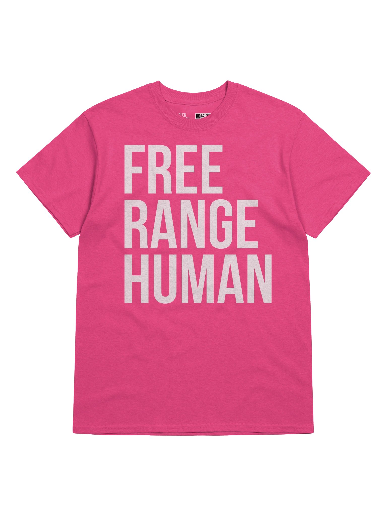 Free Range Human T-Shirt (White Print) product image (5)