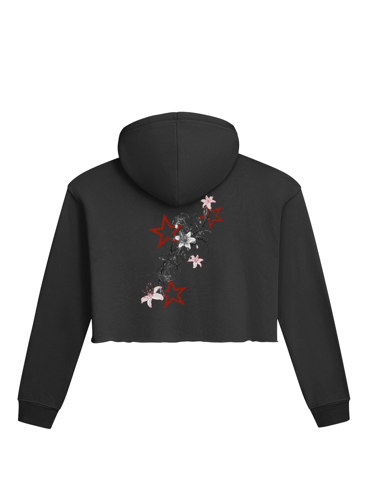 Zevantte Midnight Cropped Women's Hoodie product image (2)
