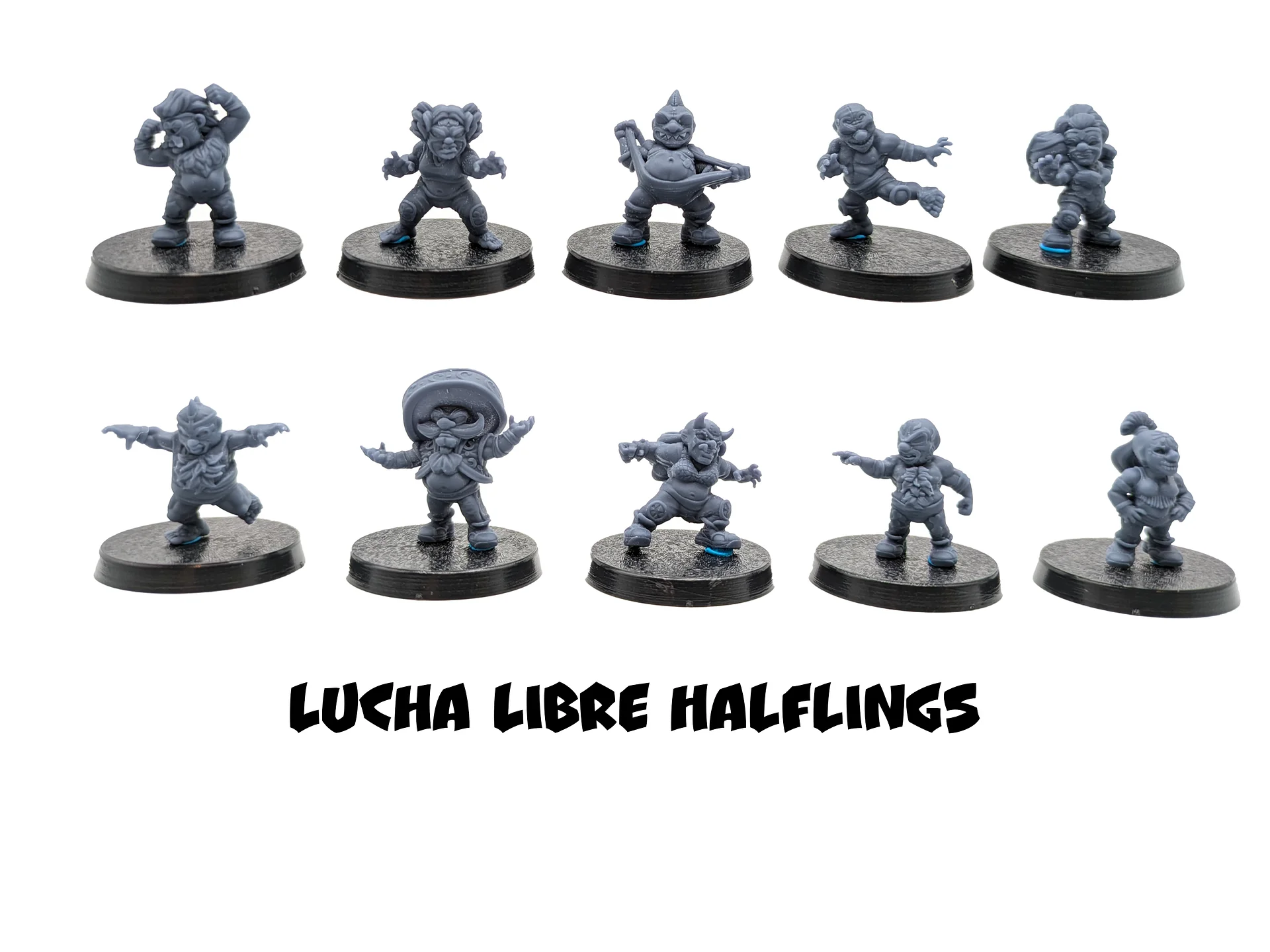 Lucha Libre Halfling Mega Fantasy Football Team - UGNI Miniatures product image (4)
