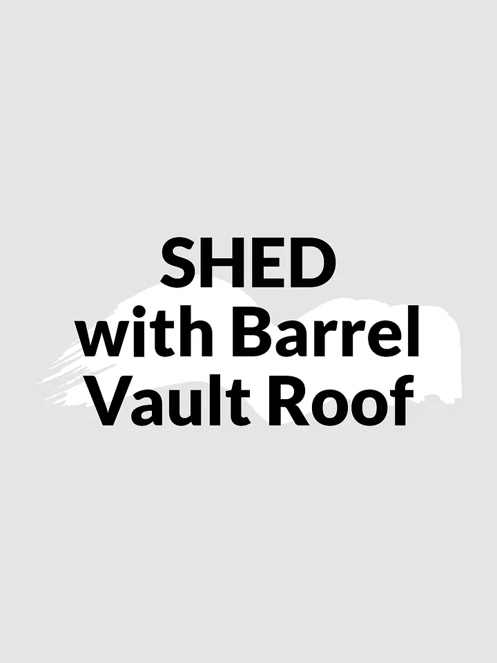 Shed / Gazebo with Barrel Vault Roof product image (1)