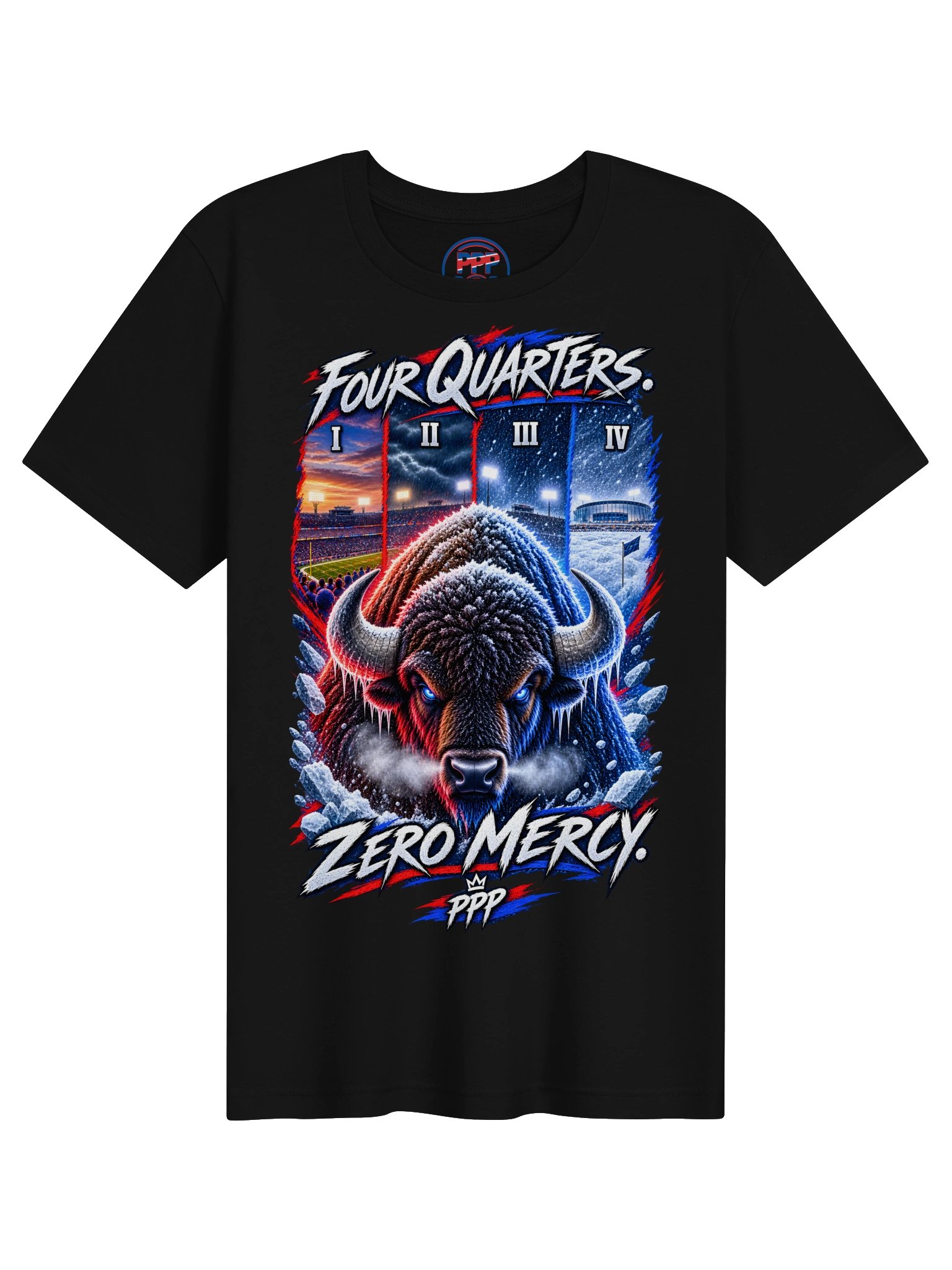 Four Quarters, Zero Mercy Buffalo Tee product image (3)