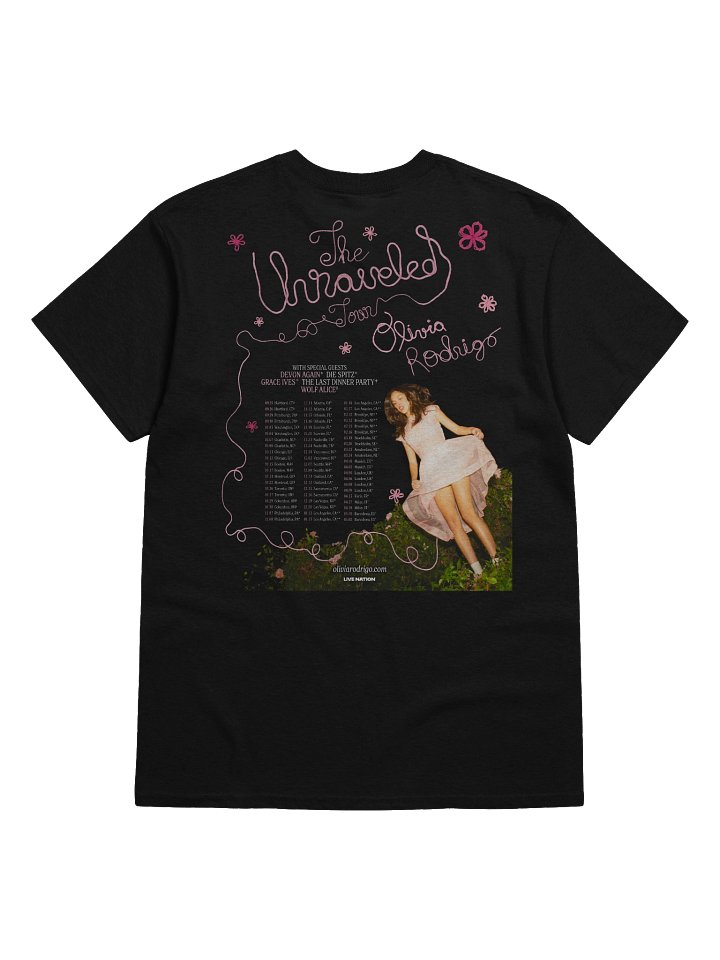 Olivia Rodrigo The Unraveled Tour 2026 Merch T-Shirt product image (2)