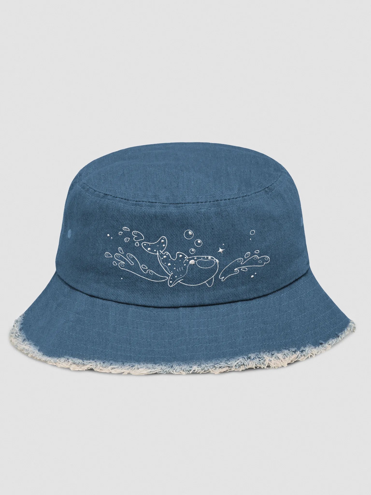 Whale shark - Underwater wonderland Denim Bucket Hat product image (1)