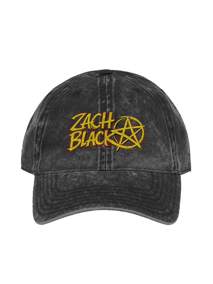 Zach Black Vintage Wash Distressed Ball Cap product image (1)