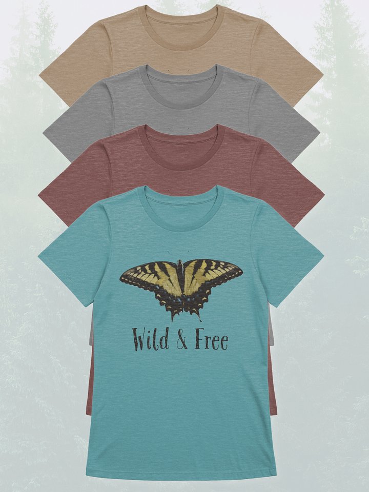 Simple Wild and Free Tiger Swallowtail Butterfly T-Shirt product image (1)