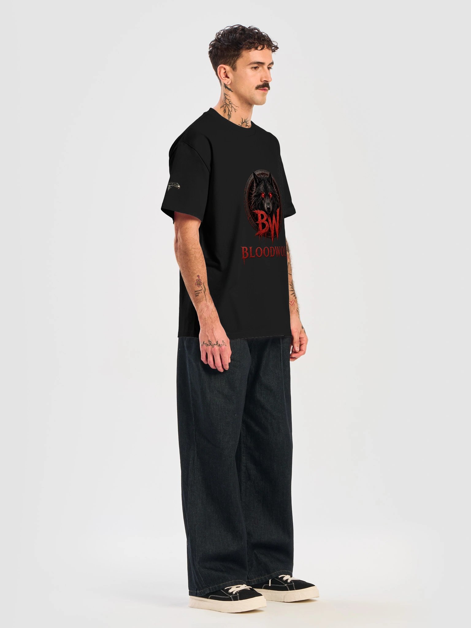Blood Wolf Horror Logo Heavy Tee product image (26)
