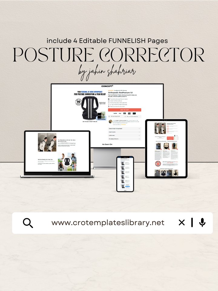 Posture Corrector Funnelish Templates product image (1)