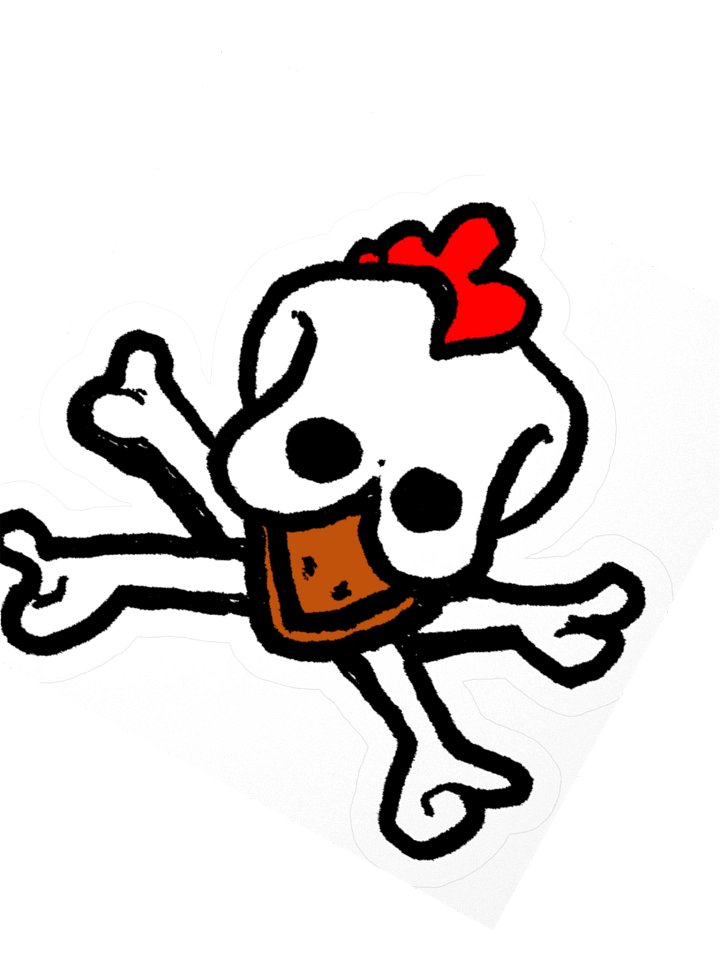 Skull N' Cluckbones | Slaps Sticker product image (2)