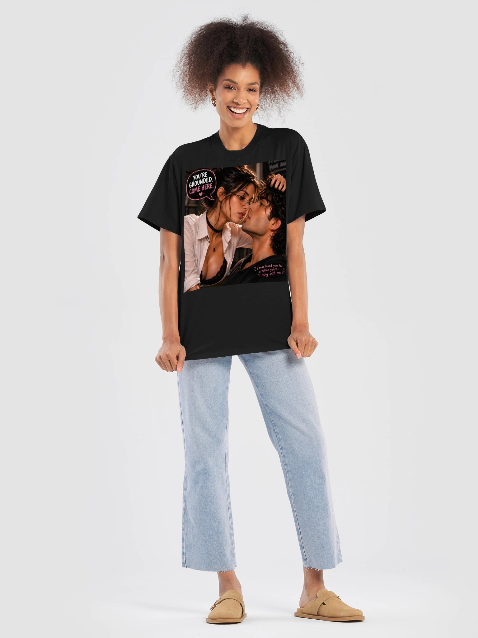 You’re Grounded Come Here Romantic Couple Unisex Oversized T-Shirt | Funny Romance Gift product image (8)