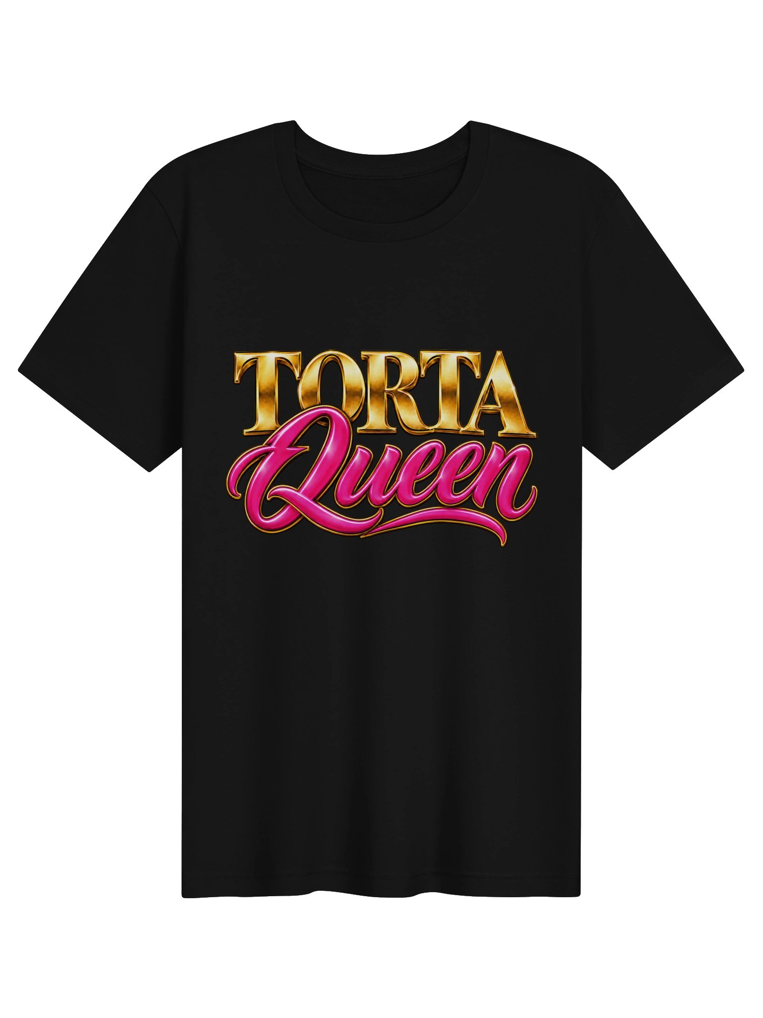 Torta Queen — Pink & Gold Tee product image (1)