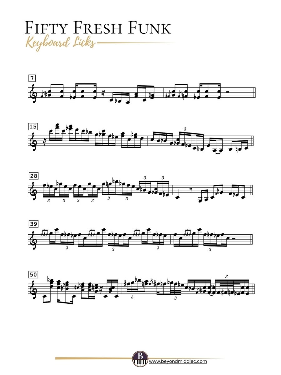 Fifty Fresh Funk Keyboard Licks product image (4)