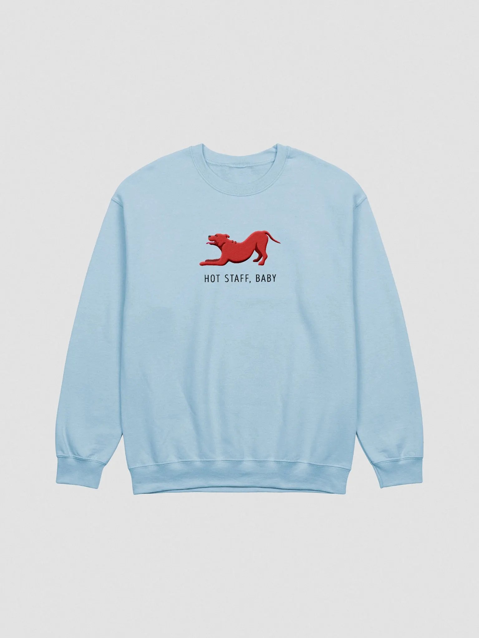 Hot Staff, Baby Sweatshirt (Embroidered) of a Staffordshire Terrier(Red) product image (4)