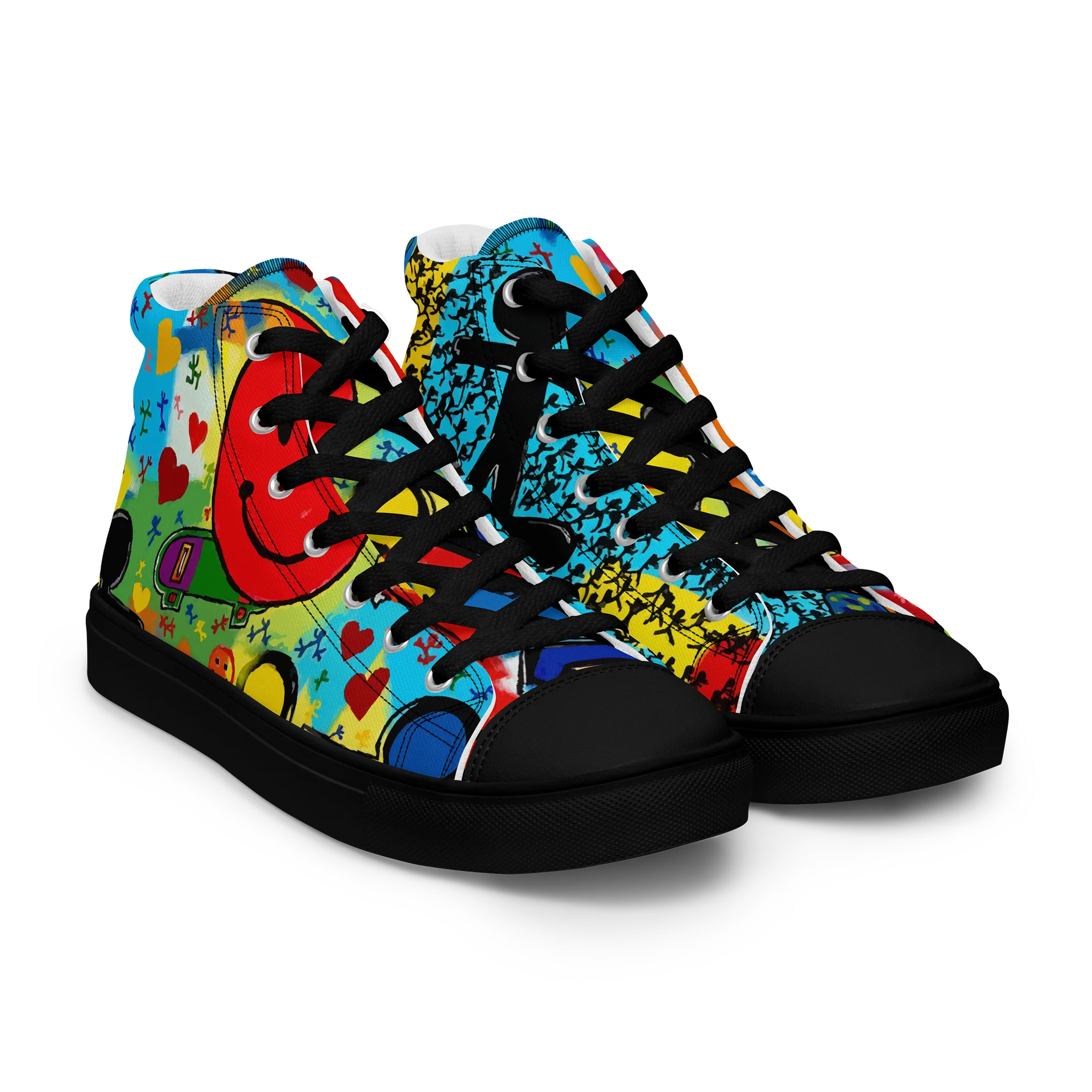 Tank the Skaterboy // Mens Graffiti High Tops product image (8)