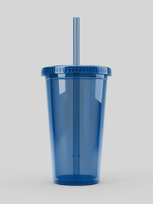 Photo showing Double Wall Clear Plastic Tumbler