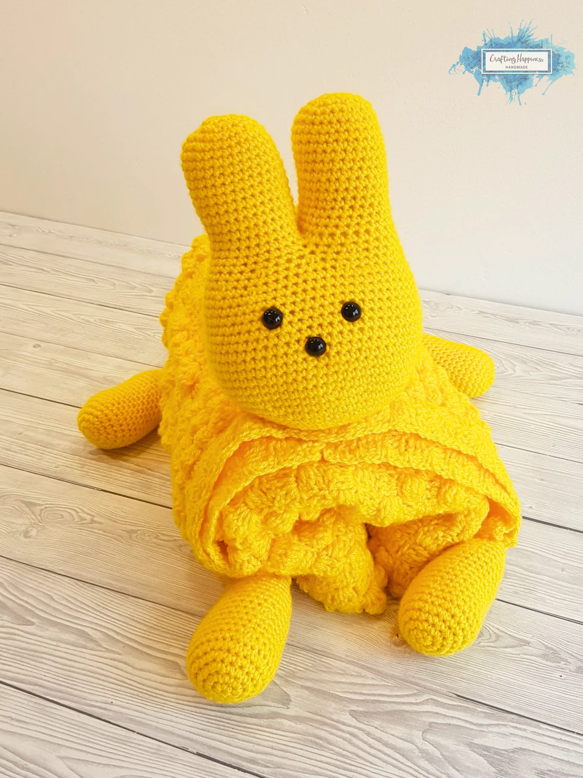 Crochet Easter Bunny Baby Blanket Pattern | C2C Amigurumi Toy (PDF Pattern) product image (2)