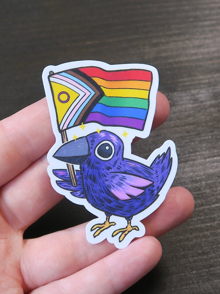 sticker : crow pride product image (3)