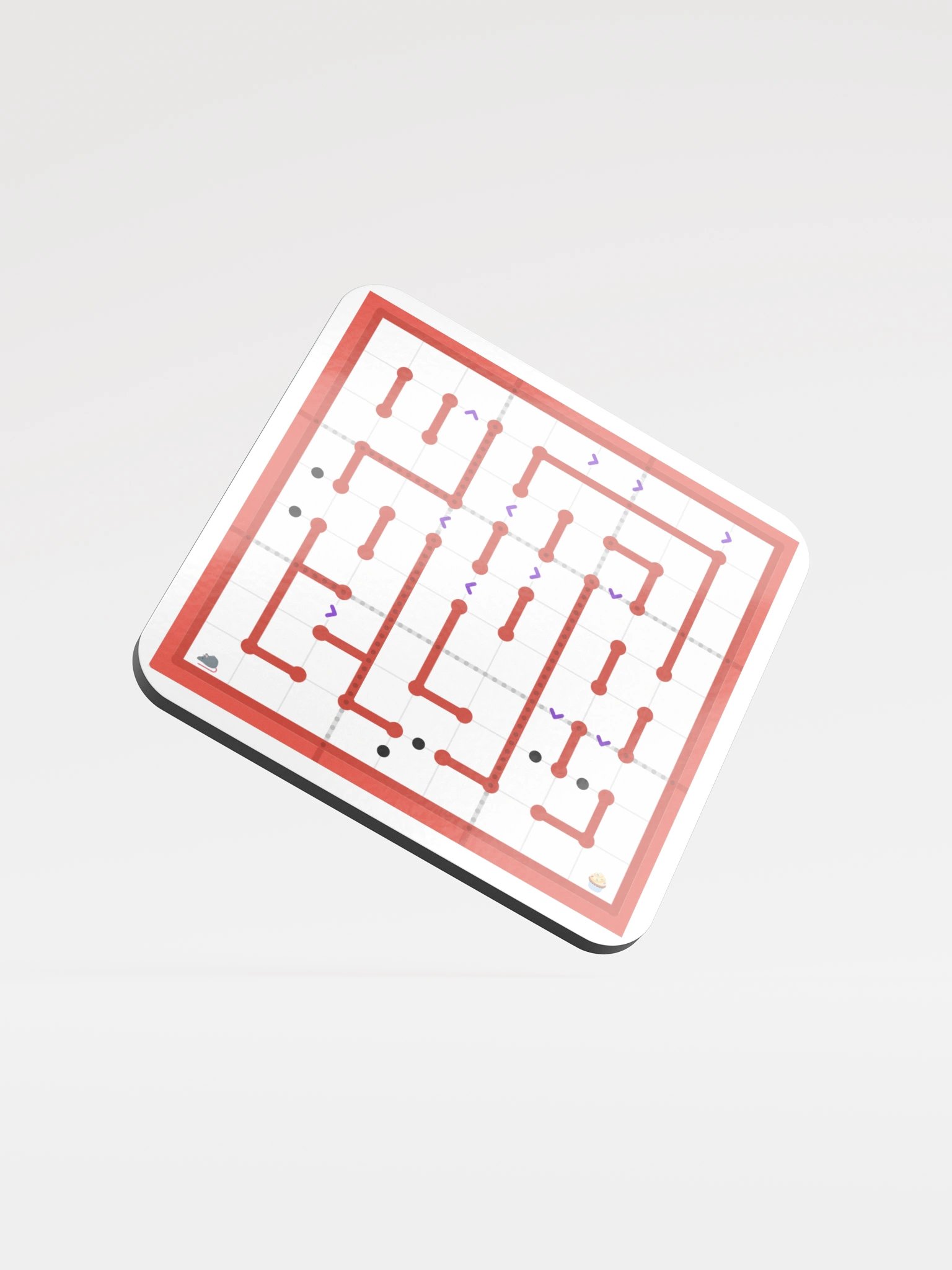 Rat Run Coaster Red product image (1)