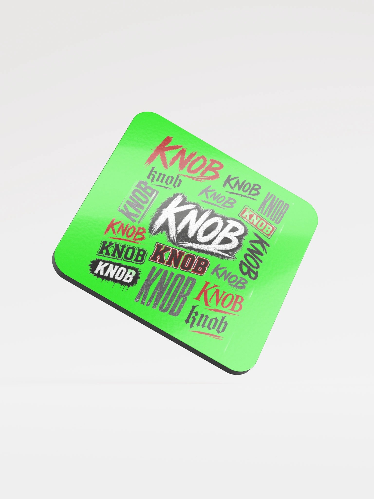 Knob vibe Green Coaster product image (1)