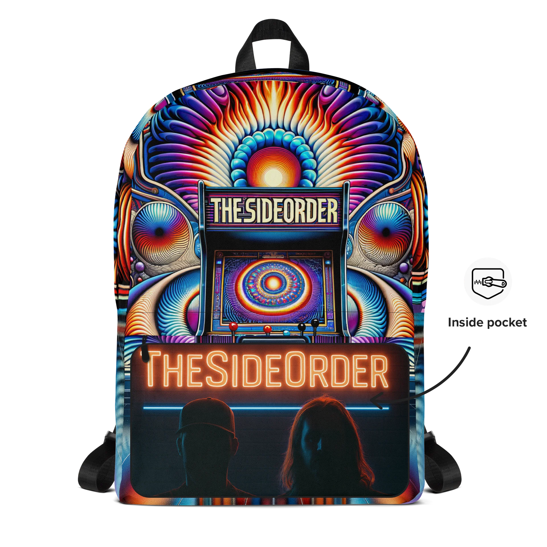 Psychedelic Arcade All-Over Print Backpack product image (5)