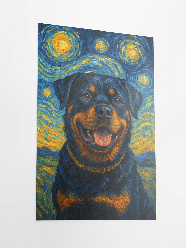 Starry Night Rottweiler Poster product image (4)