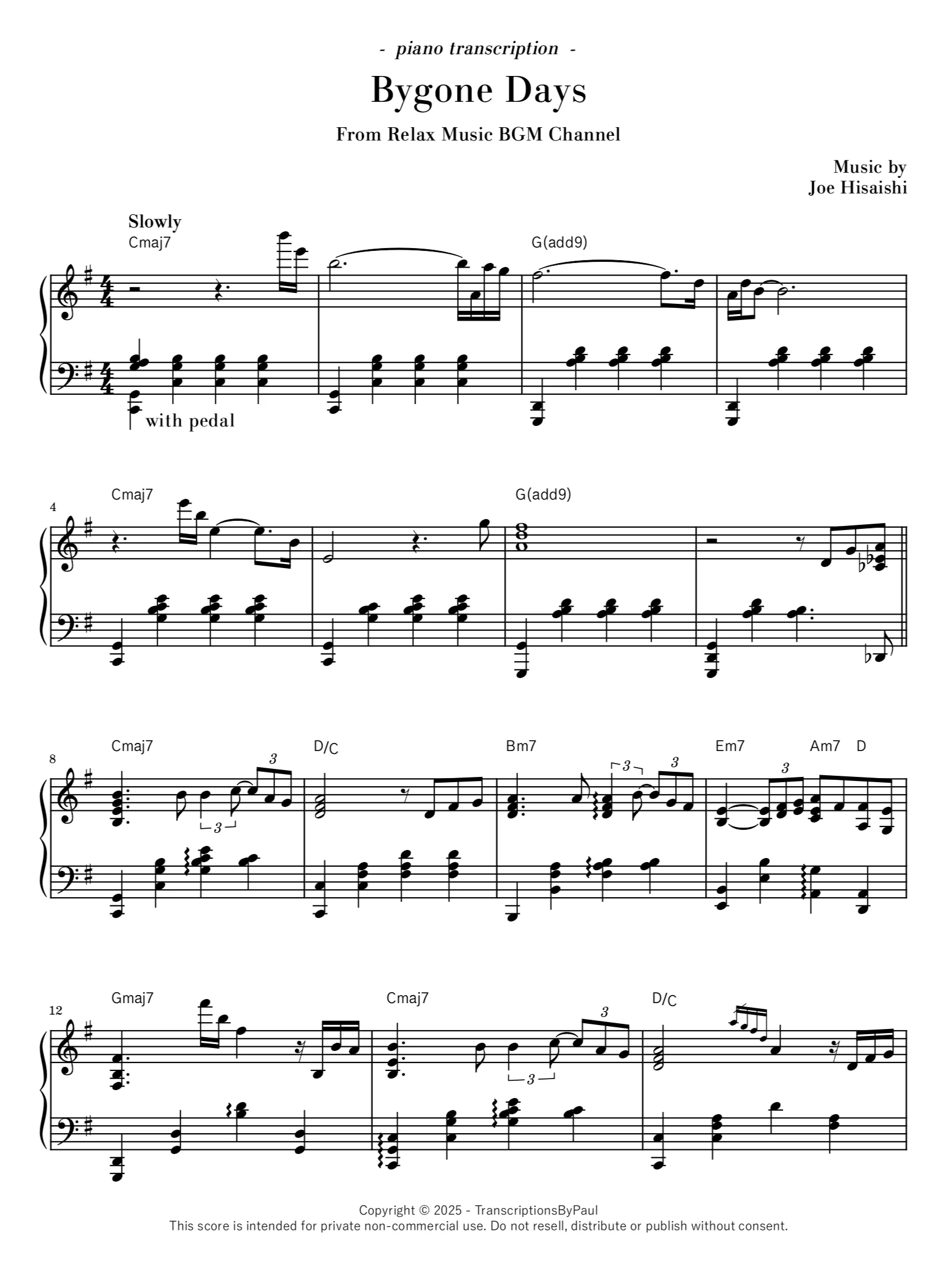 Bygone Days - Relax Music BGM Channel product image (1)