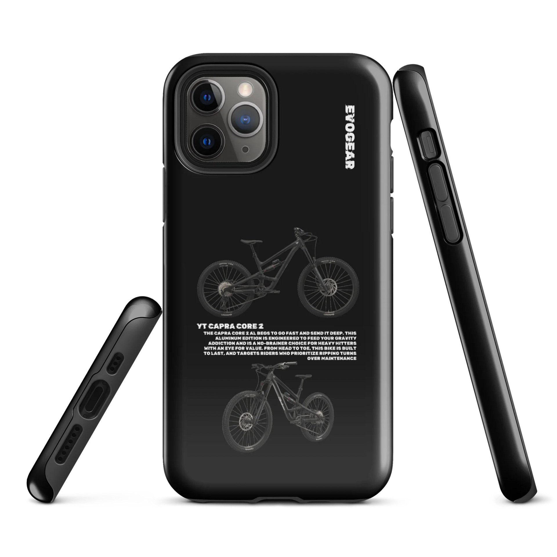 Black YT Capra Core 2 iPhone Case product image (3)