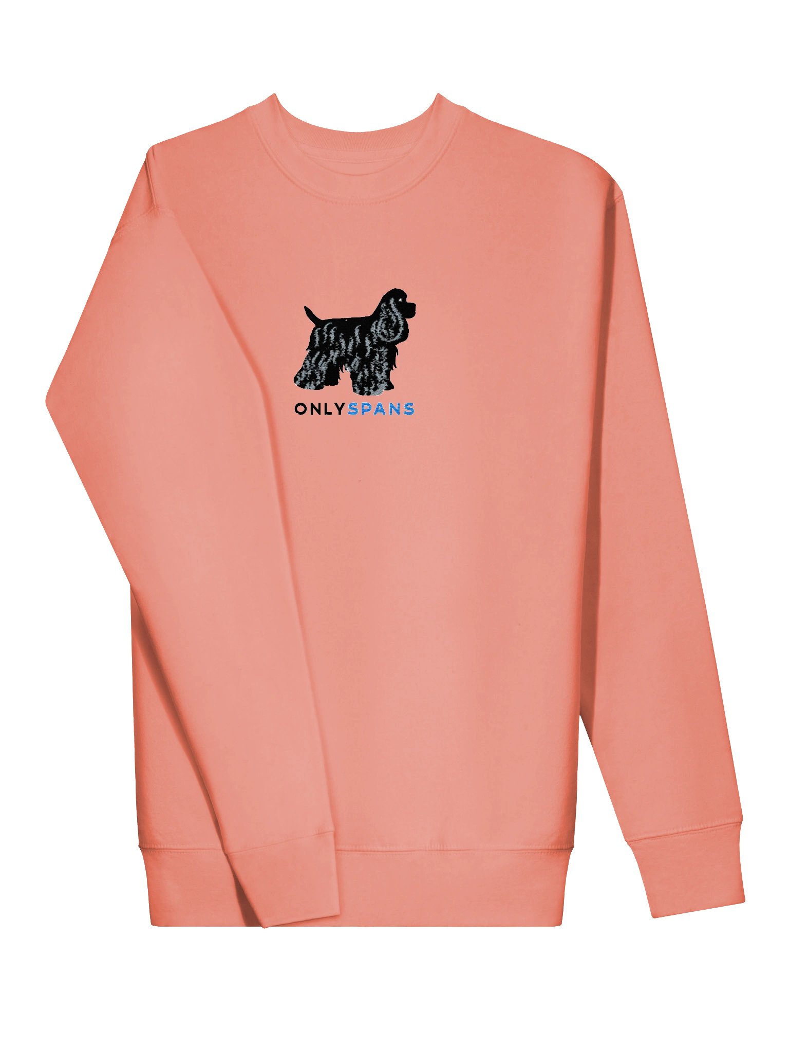 Only Spans Sweatshirt (Embroidered) of an American Cocker Spaniel(Black) product image (17)
